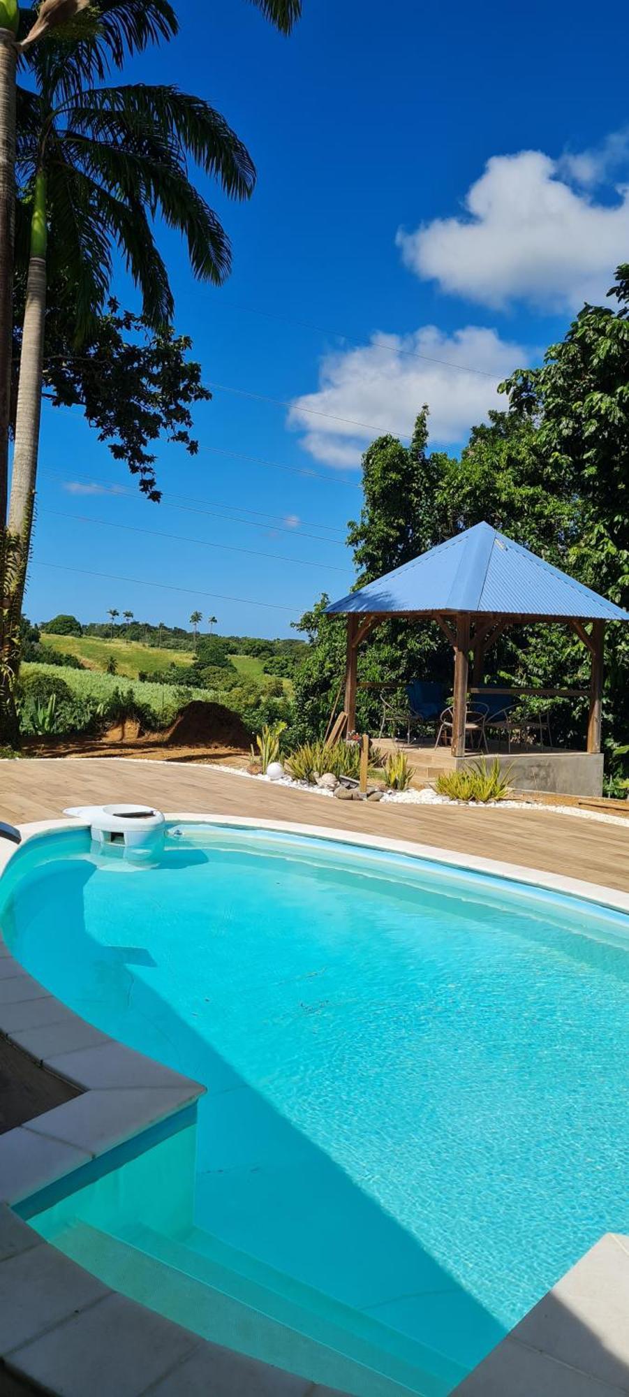 Gite Kaz A Topaze, Piscine, Jardin Tropical Sainte-Rose Exteriér fotografie